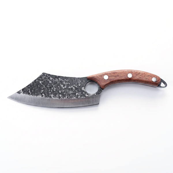 6.5" Carbon Steel Boning Knife | Rosewood, side profile on white