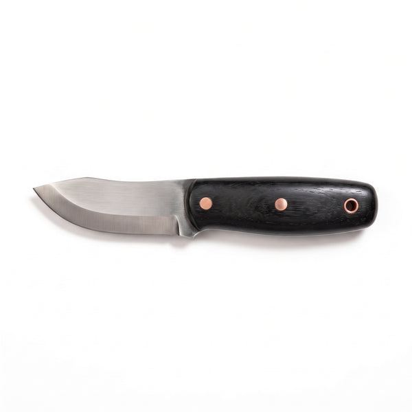 Timber 6.5" Carbon Steel Bushcraft Knife | Hornbeam, side profile on white