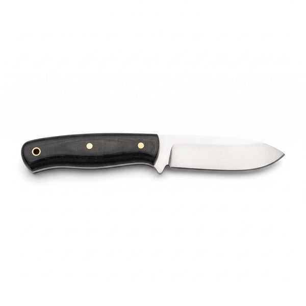 Timber 7.5" Carbon Steel Bushcraft Knife | Micarta, side profile on white