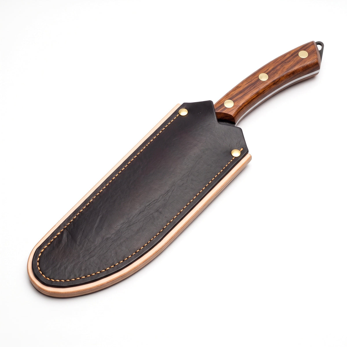 6" Carbon Steel Boning Knife | Bone, seated in the Crownridge blade guard
