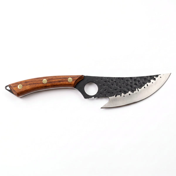 6" Carbon Steel Boning Knife | Bone, side profile on white