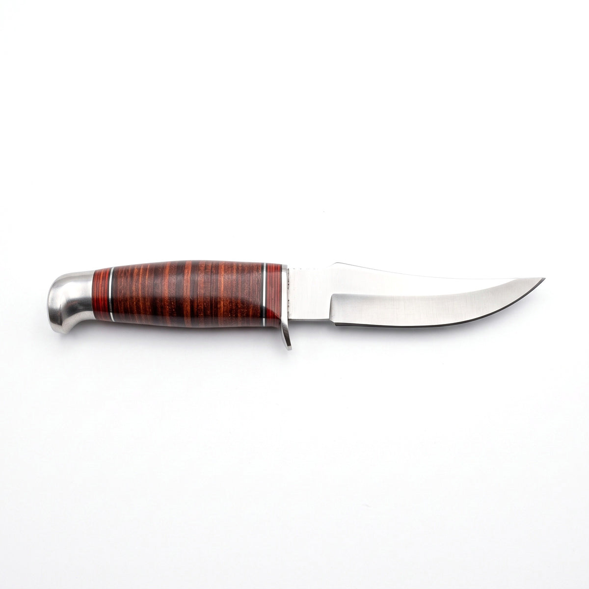 Ridgeback 8" Carbon Steel Hunting Knife | Hardwood, side profile on white