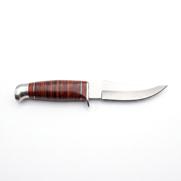 Ridgeback 8" Carbon Steel Hunting Knife | Hardwood, side profile on white