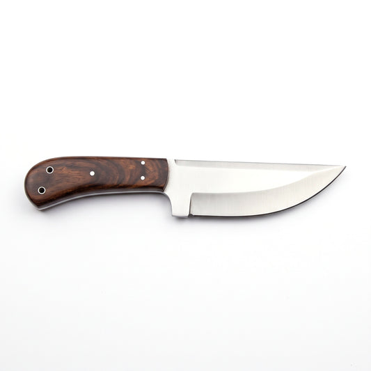 Ridgeback 9.5" Carbon Steel Hunting Knife | Walnut, side profile on white