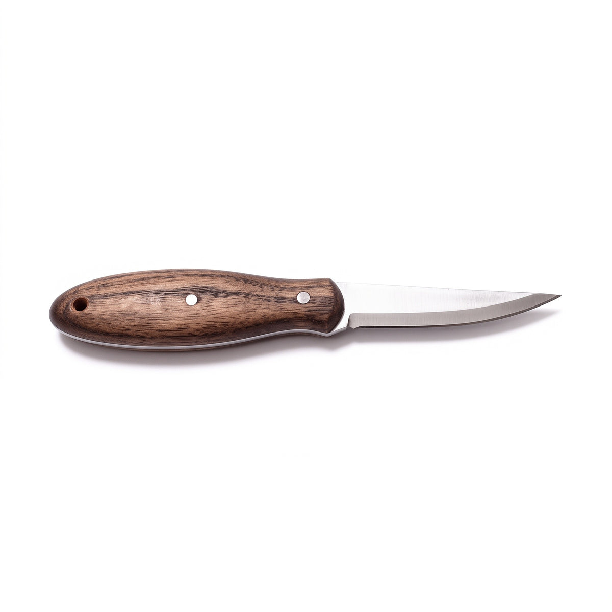 Timber 7" Carbon Steel Wood Carving Knife | Ash, side profile on white