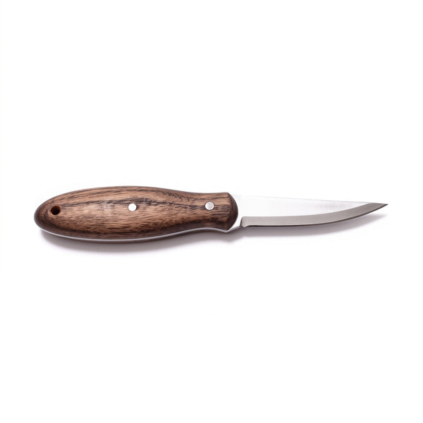 Timber 7" Carbon Steel Wood Carving Knife | Ash, side profile on white