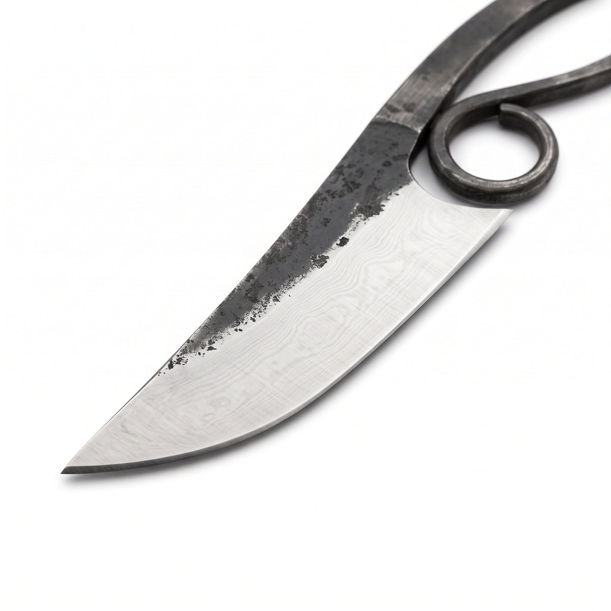 Timber 9.5" Damascus Viking Knife | Damascus Steel, Damascus blade close-up