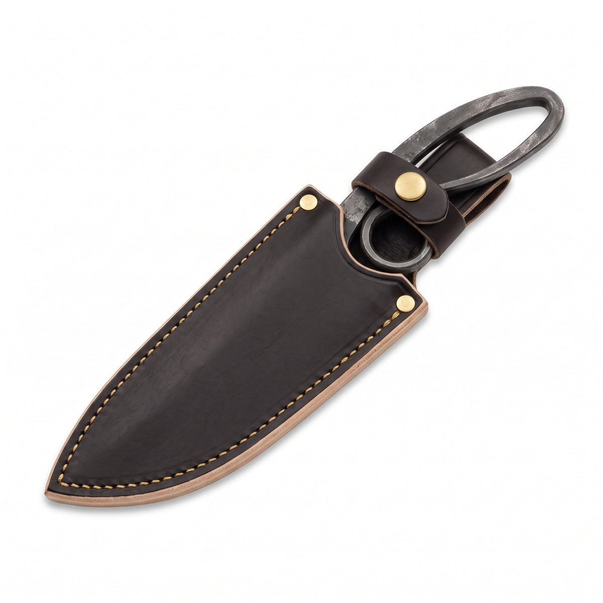 Timber 9.5" Damascus Viking Knife | Damascus Steel, seated in the Crownridge sheath